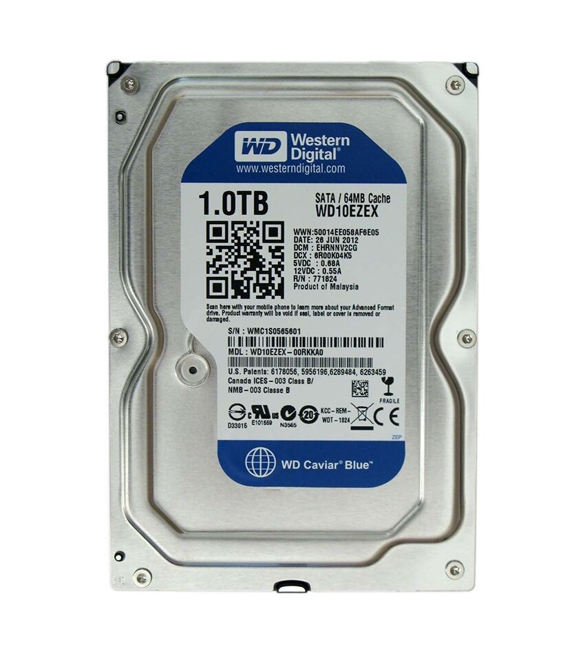 WD10EZEX 1Тб жесткий диск серия Caviar Blue, фото 1